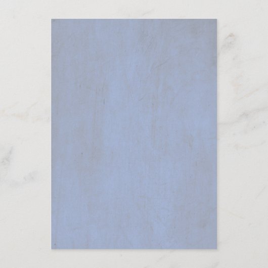 Gold Pumpkins Dusty Blue Floral Wedding Details Begleitkarte (Rückseite)