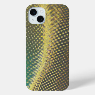 Gold Punkte auf grau und grün Case-Mate iPhone Hülle
