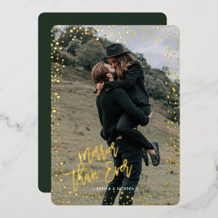 Gold Punkte lustige Weihnachten echte Foil Holiday Folien Feiertagskarte