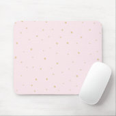 Gold punktiert Mousepad Rosa (Mit Mouse)
