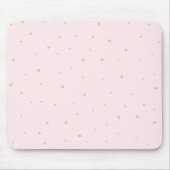 Gold punktiert Mousepad Rosa (Vorne)