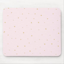 Gold punktiert Mousepad Rosa
