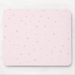 Gold punktiert Mousepad Rosa
