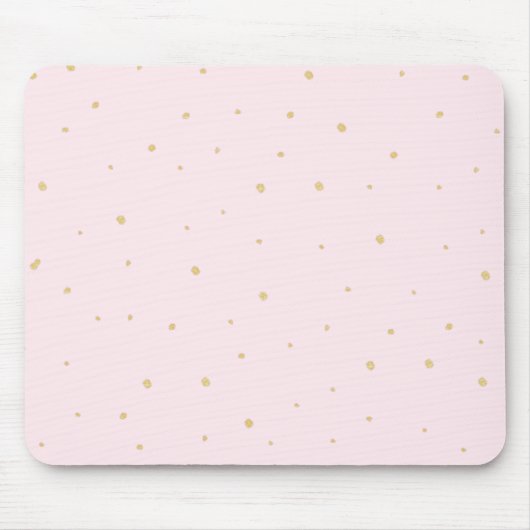 Gold punktiert Mousepad Rosa (Vorne)