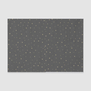 Gold punktiert Seidenpapier-Schwarzes Seidenpapier