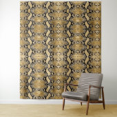 Gold Python Snakeskin Hintergrund Wandteppich (Beispiel)