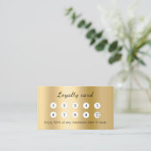 Gold qr code business logo treuekarte (Stehend Vorderseite)