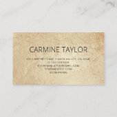 Gold QR Code Moderner Berater Visitenkarte (Rückseite)