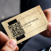 Gold QR Code Moderner Berater Visitenkarte