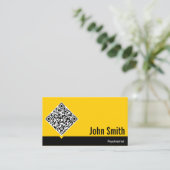 Gold QR Code Psychiatrist Business Card Visitenkarte (Stehend Vorderseite)