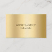 Gold Qr Code Social Media Premium Visitenkarte (Vorderseite)