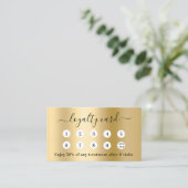 Gold-QR-Logo-Treuekarte Treuekarte (Stehend Vorderseite)