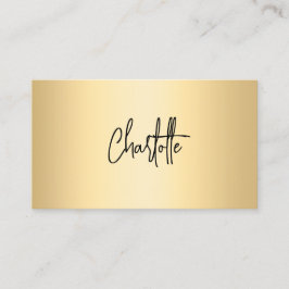 Gold-QR-Signaturskript Visitenkarte