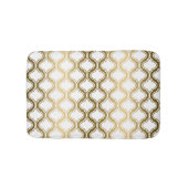 Gold-Quatrefolie im weißen Hintergrund Badematte (Vorderseite)