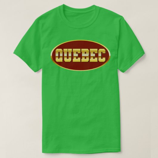 Gold Quebec T-Shirt (Design vorne)