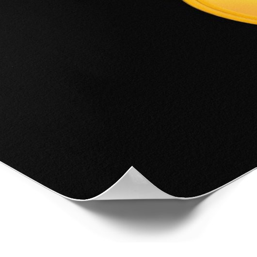 Gold Question Mark Poster (Ecke)