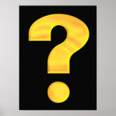 Gold Question Mark Poster (Vorne)