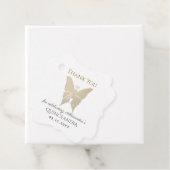 Gold Quinceanera Vielen Dank Geschenkanhänger (Beispiel)