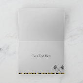 Gold Race Car Danke Karte (Innenseite)