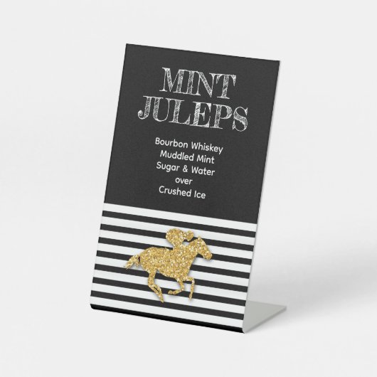 Gold Race Horst Mint Julep Sockelschild (Vorderseite)