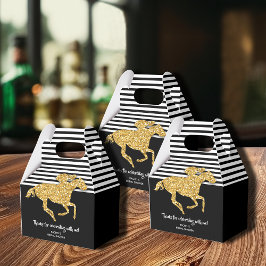 Gold Racehorse Derby Brautparty Geschenkschachtel