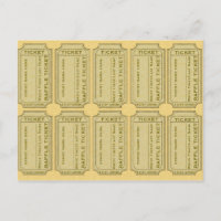 Gold Raffle Tickets