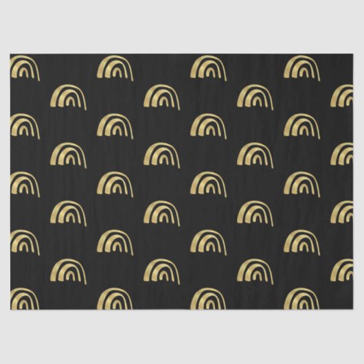 Gold Rainbow and black  Seidenpapier (Vorderseite)
