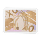 Gold Rainbow XOXO Magnet (Horizontal)