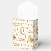 Gold Ramadan Mubarak Pattern with Custom Name Geschenkschachtel (Offen)