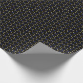 Gold-Rastermuster - Hintergrundfarbe anpassen Geschenkpapier (Ecke)