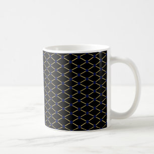 Gold-Rastermuster - Hintergrundfarbe anpassen Kaffeetasse