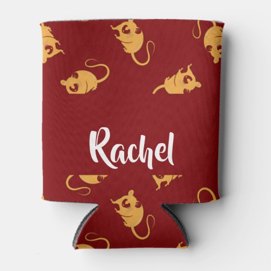 Gold rats silhouette on red dosenkühler (Vorderseite)