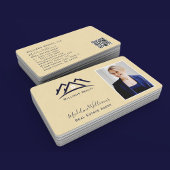 Gold Real Anwesen Agent Foto QR Code Visitenkarte