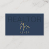 Gold Real Anwesen Agent Visitenkarten mit QR-Code Visitenkarte (Vorderseite)