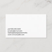 Gold-Real-Anwesen-Logo | City Skyline | Marmor Visitenkarte (Rückseite)