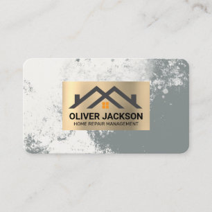 Gold Real Estate Homes Logo   Immobilien Visitenkarte