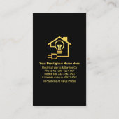 Gold Rebar Piling Baugrundstück Visitenkarte (Rückseite)