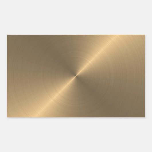 Gold Rechteckiger Aufkleber (Vorderseite)