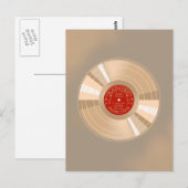 Gold Record Postkarte (Vorne/Hinten)