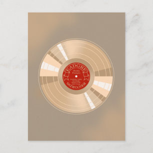 Gold Record Postkarte