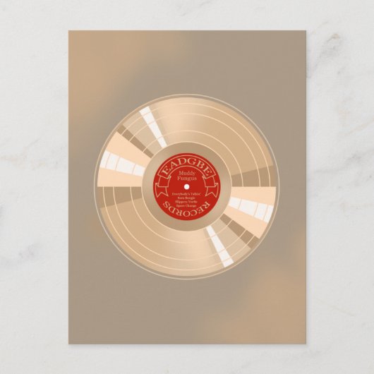 Gold Record Postkarte (Vorderseite)