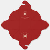 Gold Rectangle Double Happiness Chinese Wedding Geschenkschachtel (Ungefaltet)