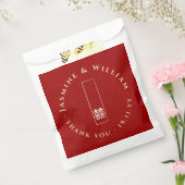 Gold Rectangle Double Happiness Chinese Wedding Geschenktütchen (Versiegelt)