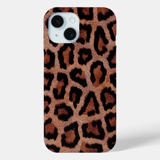 Gold Red Brown Black Leopard Animal Print Case-Mate iPhone Hülle (Rückseite)