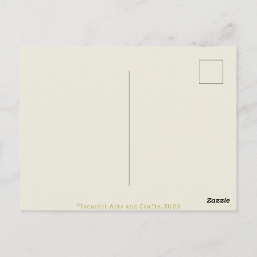 Gold & Red Chiang Mai Postkarte (Rückseite)