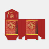 Gold Red Chinese Snake Papier-Schnitt 2025 TFB Geschenkschachtel (Ungefaltet)