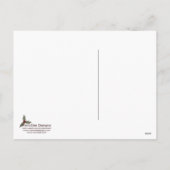 Gold & Red Christmas Bow Weihnachtskarten Feiertagspostkarte (Rückseite)