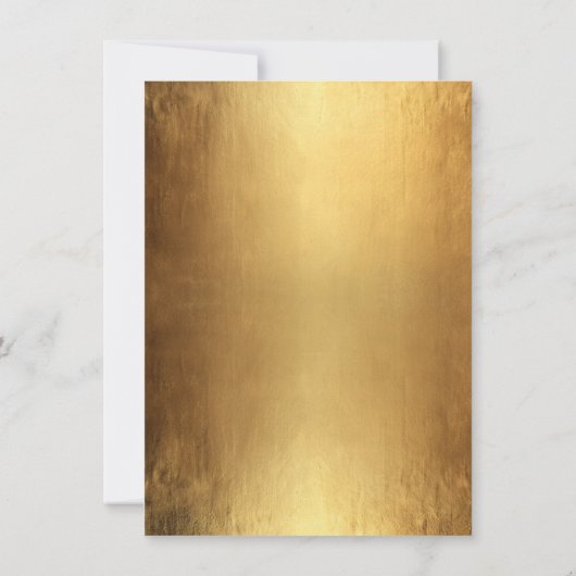 Gold & Red CHRISTMAS PARTY Wreath Company Einladung (Rückseite)