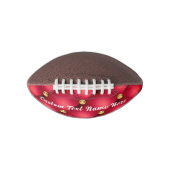 Gold Red Diamond tüftet Ihr Text Football Geschenk (Vorderseite)