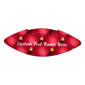 Gold Red Diamond tüftet Ihr Text Football Geschenk (Panel)